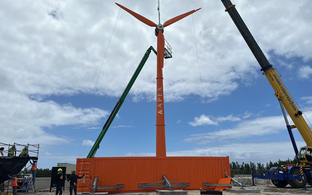 Apex Group Sail GP, Bermuda – Mobile Wind Turbine – Containerised Turbine (MC15)